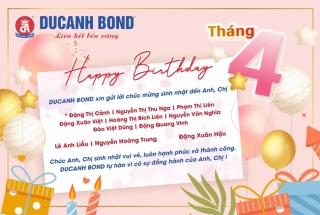 DUCANH BOND tổ chức chúc mừng sinh nhật cho CBCNV tháng 4.2025